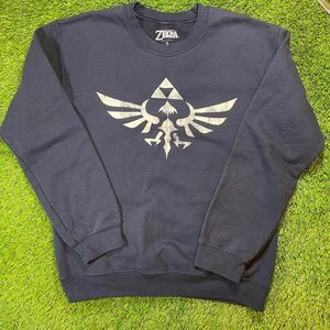 Legend of Zelda crewneck sweatshirt navy blue sized small